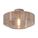It's about RoMi Deckenleuchte Verona Glas Braun | Geeignet für 1x E27 