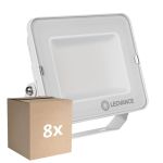 Mehrfachpackung 8x Ledvance LED-Scheinwerfer Kompakt Weiß 50W 4500lm 100D - 830 Warmweiß | IP65 - Symmetrisch 
